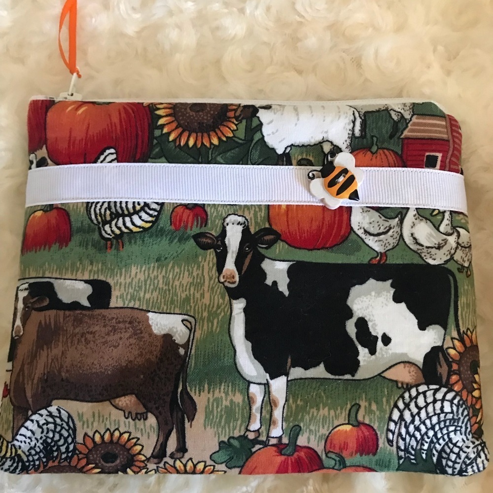 Rare Vintage 1980’s Handmade Custom Cosmetic Bag